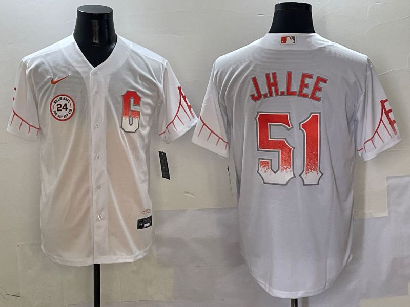Men San Francisco Giants #51 J.H.Lee White Game Nike 2025 MLB Jersey style 8